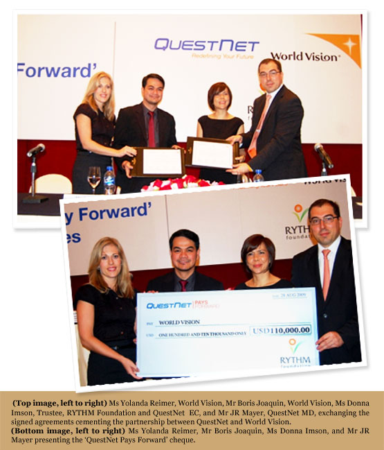 RYTHM Foundation & QuestNet ‘Pays Forward’ with Most Extensive Sponsorship Programme in World Vision History