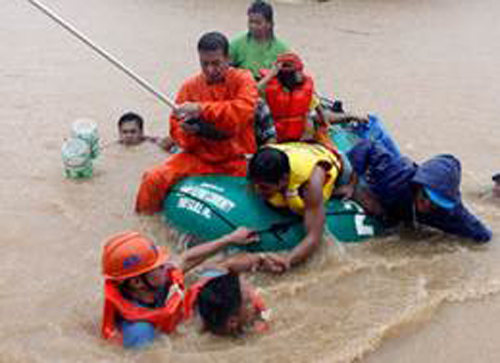 Relief for Philippines flood victims