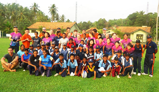 QNET & HKFC Ice Ladies Rugby Team Infect Kids with MADness through Rugby in Sri Lanka
