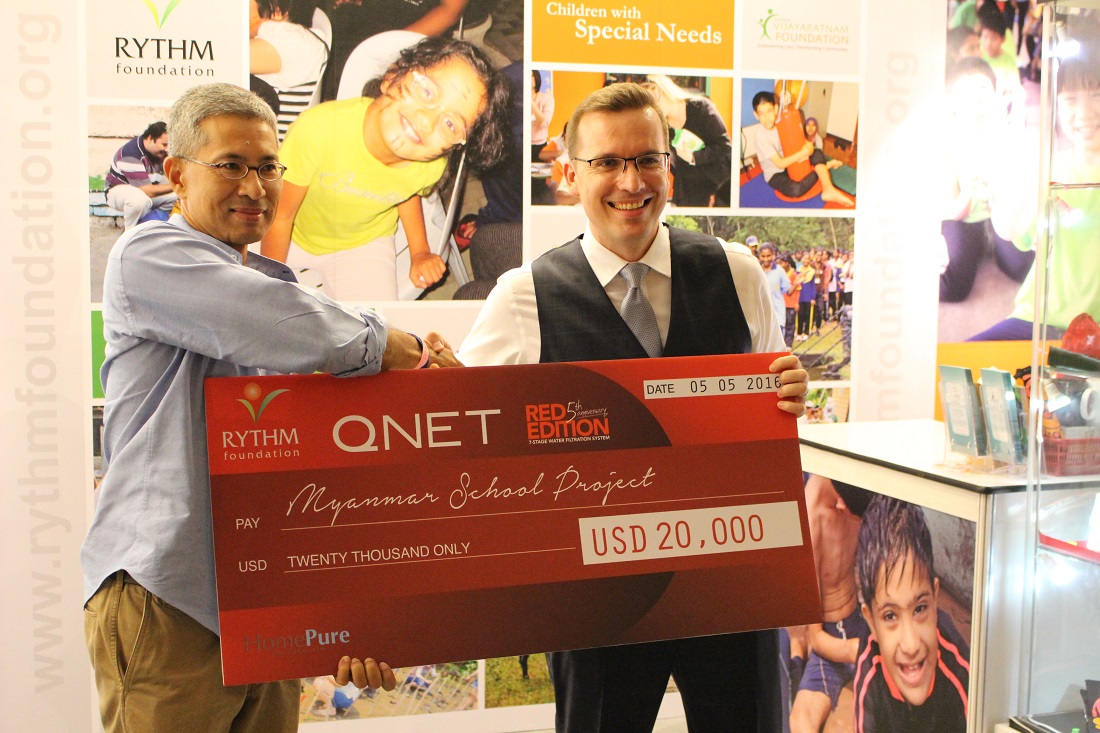 QNET’S HomePure RED Donates to Myanmar School Project