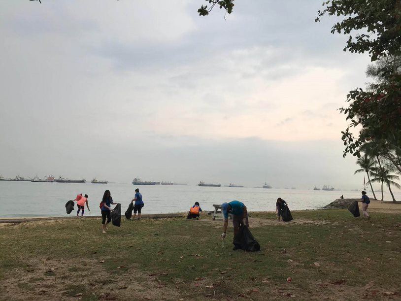 QI Singapore Staff Volunteered in a Beach Clean-up Activity