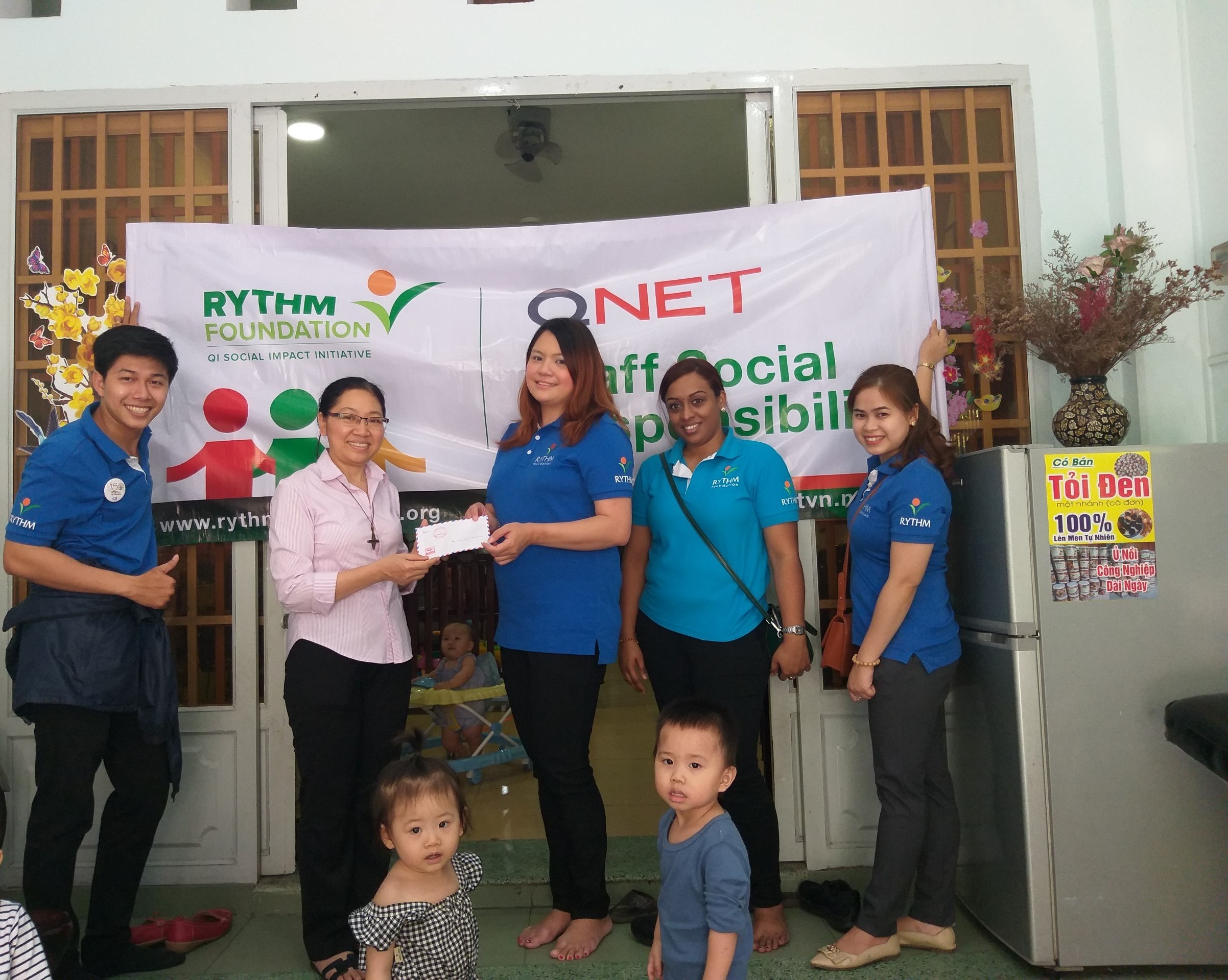 QNET staff bring cheer to unwed mothers in Vietnam