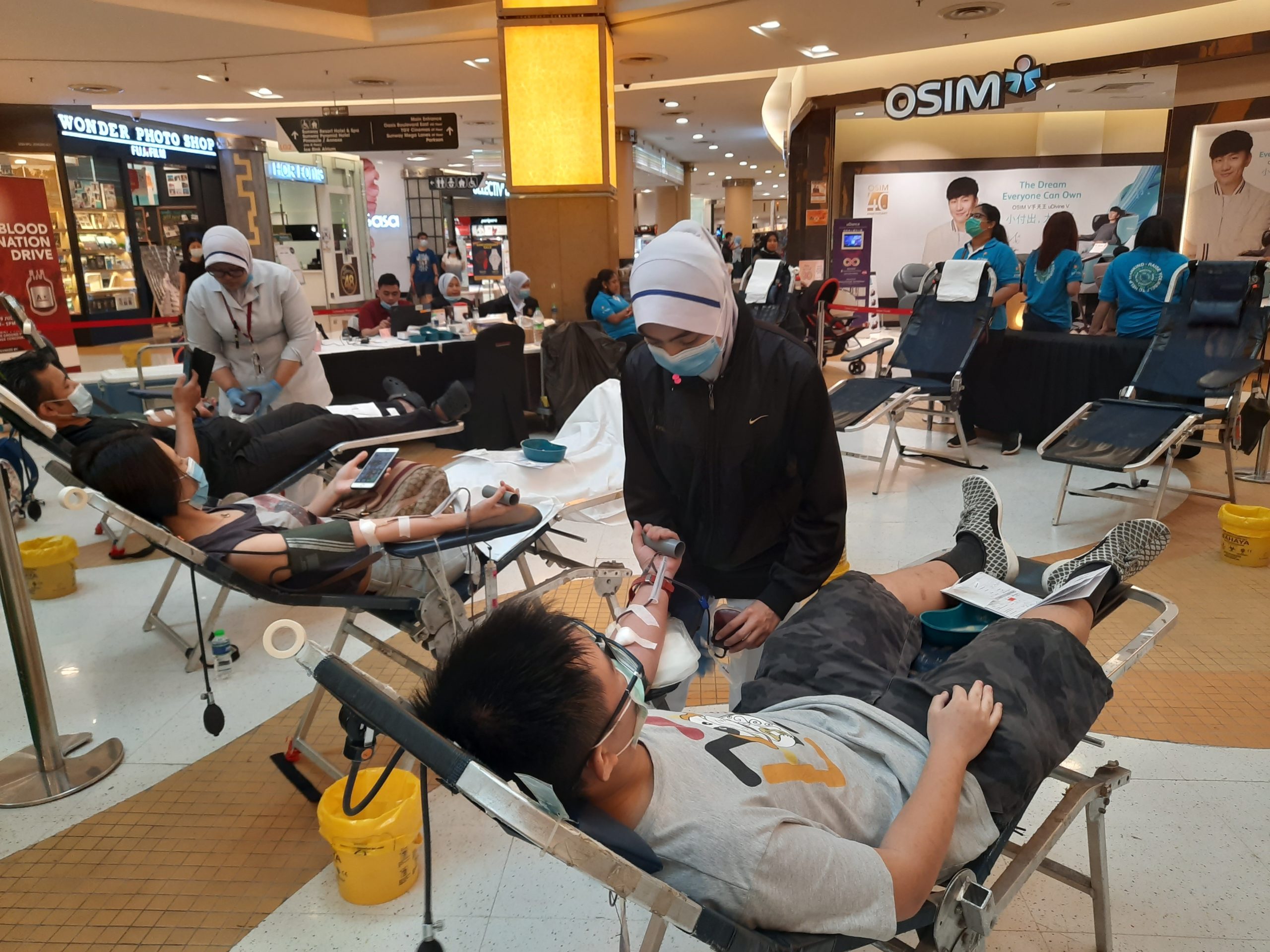QI staff organised a second blood donation drive in 2020
