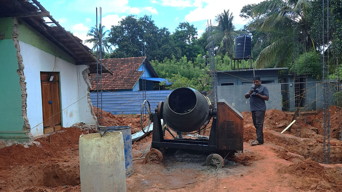 Future RYTHM Community Centre in Mullaitivu, Sri Lanka, Takes Shape