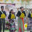 Orang Asli Bateq students perform on stage.
