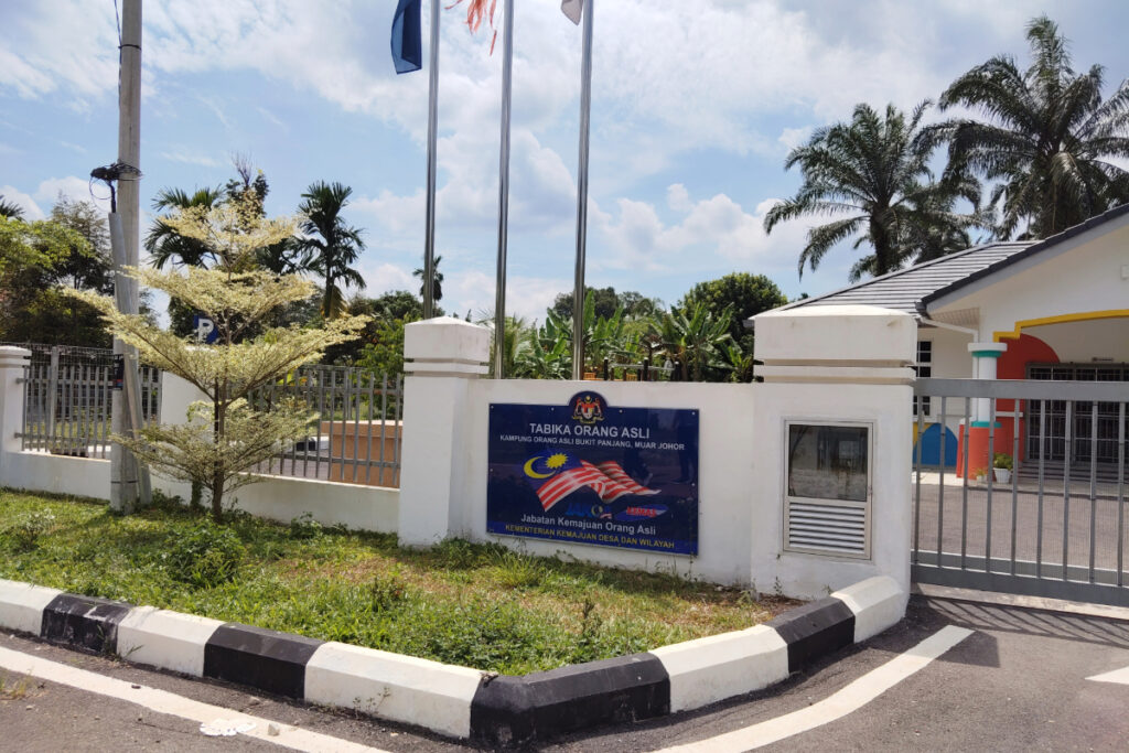 A new preschool building in Kampung Bukit Panjang in Muar, Johor, for the Orang Asli Jakun community.